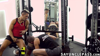 Aaron Allen got a nice butt stretching from Trent Summers & Jax Thirio