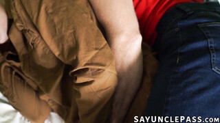 Ryan Jacobs & Aiden Jacobs heated up their tent with their stepdads