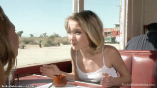 Guy captures & anal fucks blondes