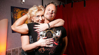 German old woman fucking with a muscled toy boy