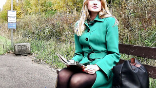 Bree Haze masturbating in the woods