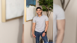 Sexy wrestler Sylvester Red jerks his shaft & cums buckets