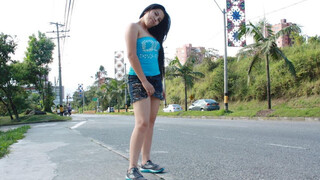 Short interview then sexy fuck with Latin amateur