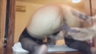 Big Titted Asian Stunner Shows Off Her Creampied Ass