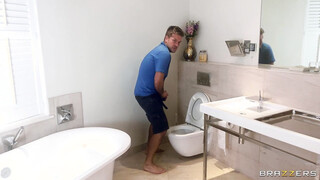 Upcoming Brazzers Scene: Caught Jerking Off - Louise Lee