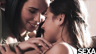 Watch her tits jiggle as her Girlfriend licks her wet muff