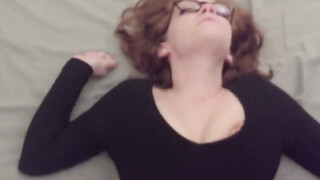 POV Oral Pleasure With Spectacled Redhead Girl