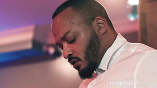 Submissive AJ Sloan endures dom Dillon Diaz enormous black dick