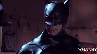 Batman Rescues Two Hotties Thirsty For threeway & His Tasty Jizz