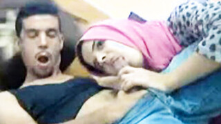 Arab Teen Sucks Huge Cock