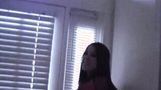 BrookeSkye went to the rooftop & rubbing her snatch