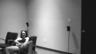 Solo whore masturbates with a toy from her handbag