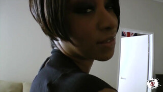 Nacho Vidal tells Ebony Imani Rose how to use her ass