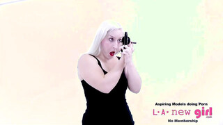 Adorable Brunette Gets Her Beaver Wrecked During Photoshoot