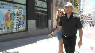 Spanish slut public disgraced banged