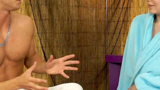 Teen with great tits fucks a random playboy