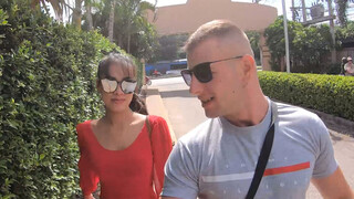 Big boobs Thai amateur GF horny blowjob & wild fucking on top