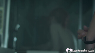 Spying on my stepmommy before fucking her