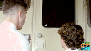 TRAILERTRASHBOYS Virgin Twink Eddie Patrick Fucked By Masculine Jason
