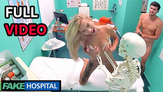 Blonde Russian Swallows Doc's Cum in Fake Hospital
