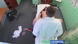Brunette Discovers Hard Shaft's Healing Power