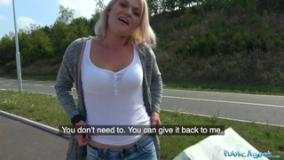 Blonde's Public Blowjob & Car Bonnet Fuck