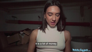 Brunette College Girl Cums on Stranger's Shaft