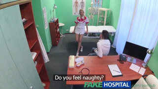 Stud's Shaft Makes Nurse Cum