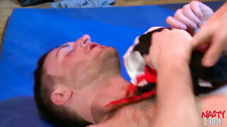 NastyDaddy: Sweaty Muscular Studs Strip & Pound Raw In The Gym