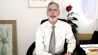 ManPuppy: Psychiatrist Richard Lennox Teaches Virgin To Cum In Office Session