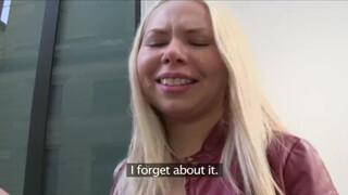 Russian Blonde Craves Big Stranger Meat