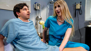 Big Titted tbabe nurse handles patients boner