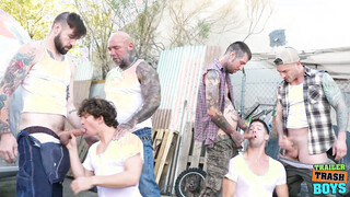 TRAILERTRASHBOYS Groupsex Session With Multiple Gays