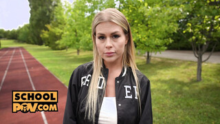 POV - Zlata Shine is a horny cheerleader who craves the shaft