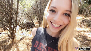 Real Teens - Mesmerizing Blonde Lily Larimar Gets screwed Outdoors