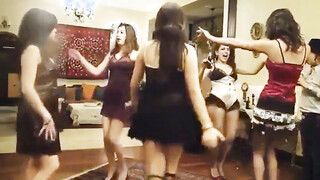 My Arab stepsister Dancing With Her Friends In Lingerie
