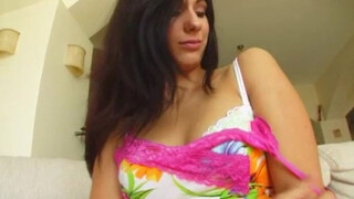 Sheridan rides a huge cock. Cumshot oozes out of her booty