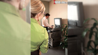 Is this your twat in the copy machine?! - Luna Azul