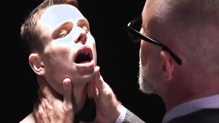 Bushy daddy Lance Charger grind hard the smooth butt of sexy Austin