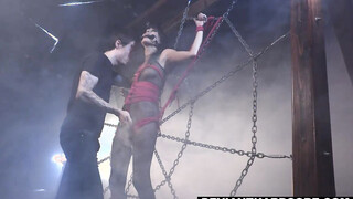 Sex Slave Janice Used In Creepy Sex-dungeon