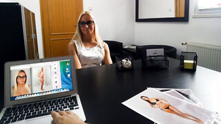 Blond Asking for Fashion Model Job