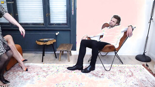 Three older ladies enjoy a shaft