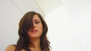 Monica's first ass fucking has two cocks up her booty. Facials