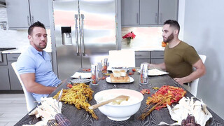 Delicious Phoenix Marie doing her duty with a hand on his shaft