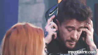 Pretty red head hot girl Ella Hughes gets her trimmed snatch pounded