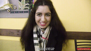 Fragile belle  into quick sex with so-called agent