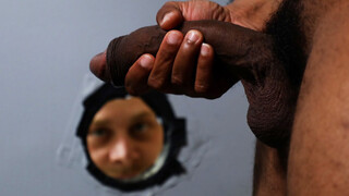 PRIDE STUDIOS Gay monster cock through Glory Hole - Chandler Scott, Ray Diesel