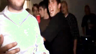 Coed teen fucking shaft in frat house