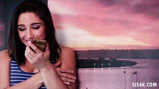 SISTERTRICK Abella Danger treating foster step sibling to threesome with Sara Luuv