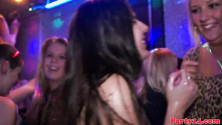 Sexy Euro babes at a party horny for some cock
